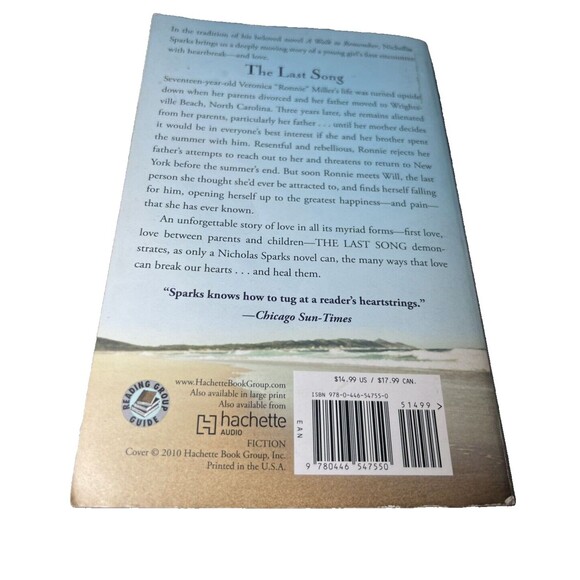 Nicholas Sparks Books Lot 3 Books Romance Novels Last Song, Notebook, Dear John - Picture 11 of 15